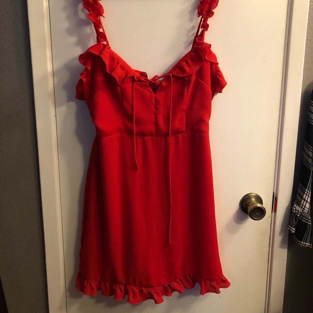 Revolve red dress